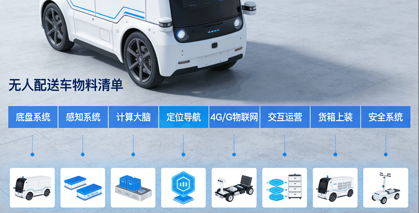 无人配送车队网联方案